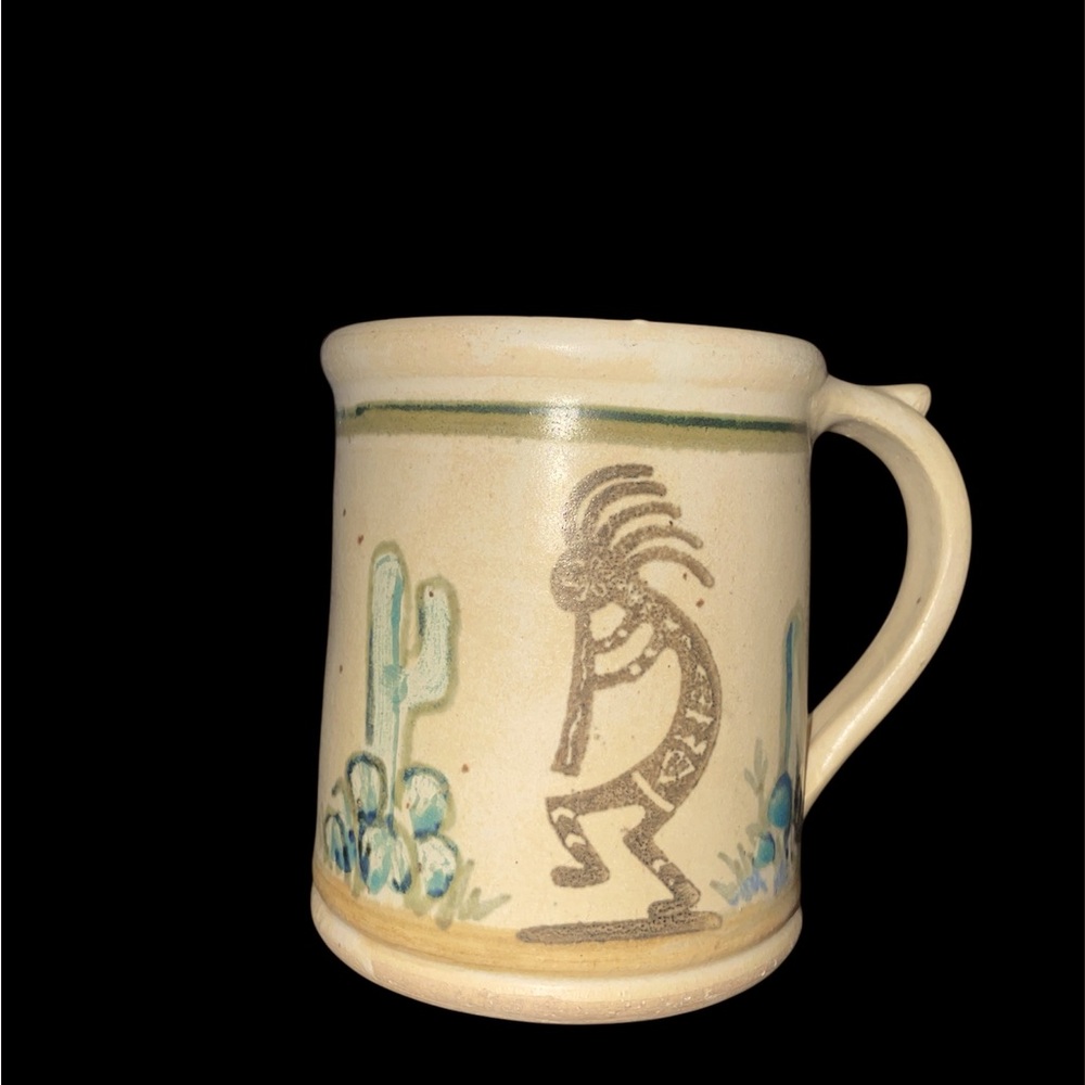 Pair of Dakota Stoneware Kokopelli and Cacti Design Mugs - Picture 5 of 9